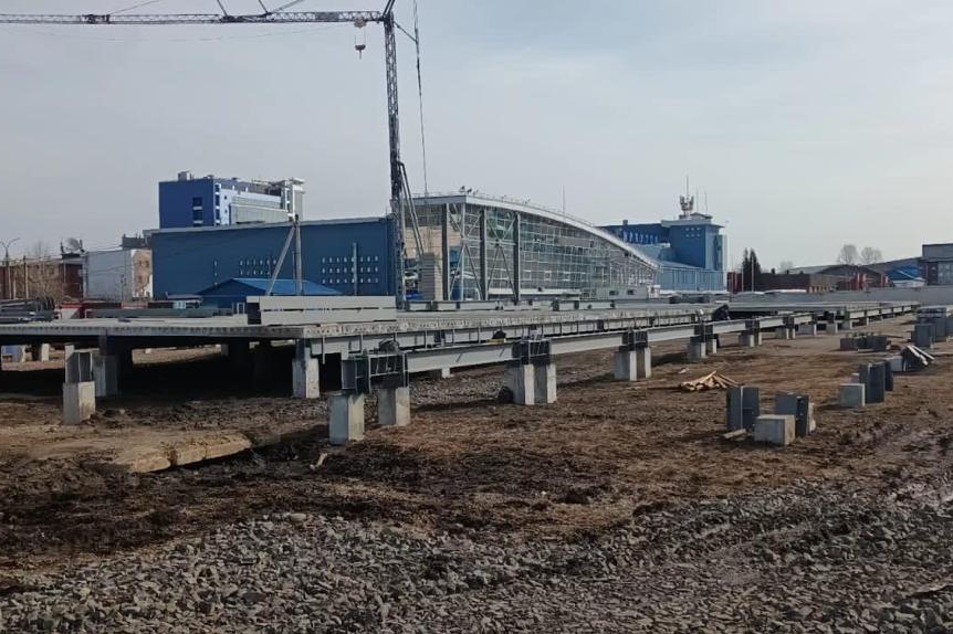 Временный терминал строят в аэропорту города Иркутска