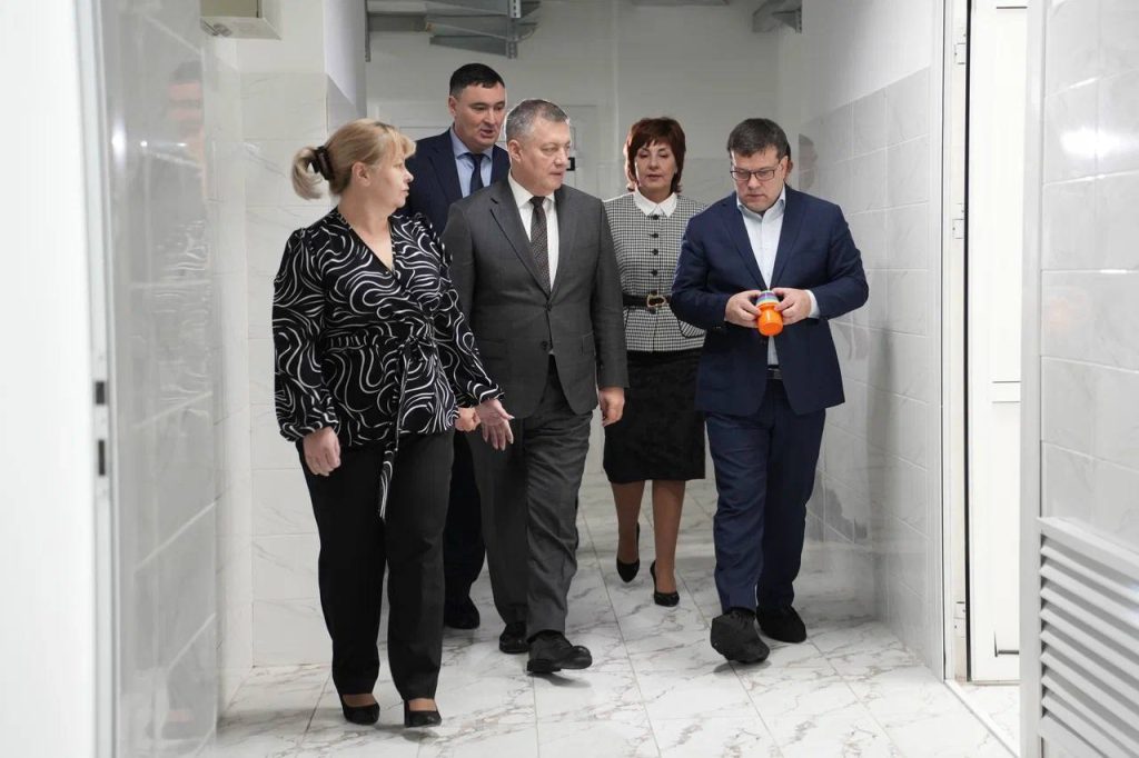 Губернатор посетил новый детский сад в микрорайоне Нижняя Лисиха в Иркутске
