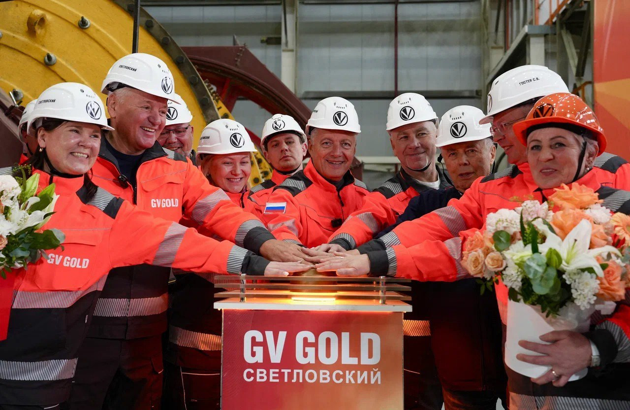 Церемония открытия шахты GV Gold в Светловском.