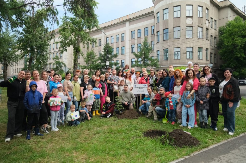Сиреневую аллею высадили на бульваре Гагарина в Иркутске