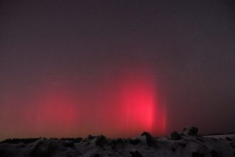 Полярное сияние порадовало жителей Иркутской области в ночь на 4 марта