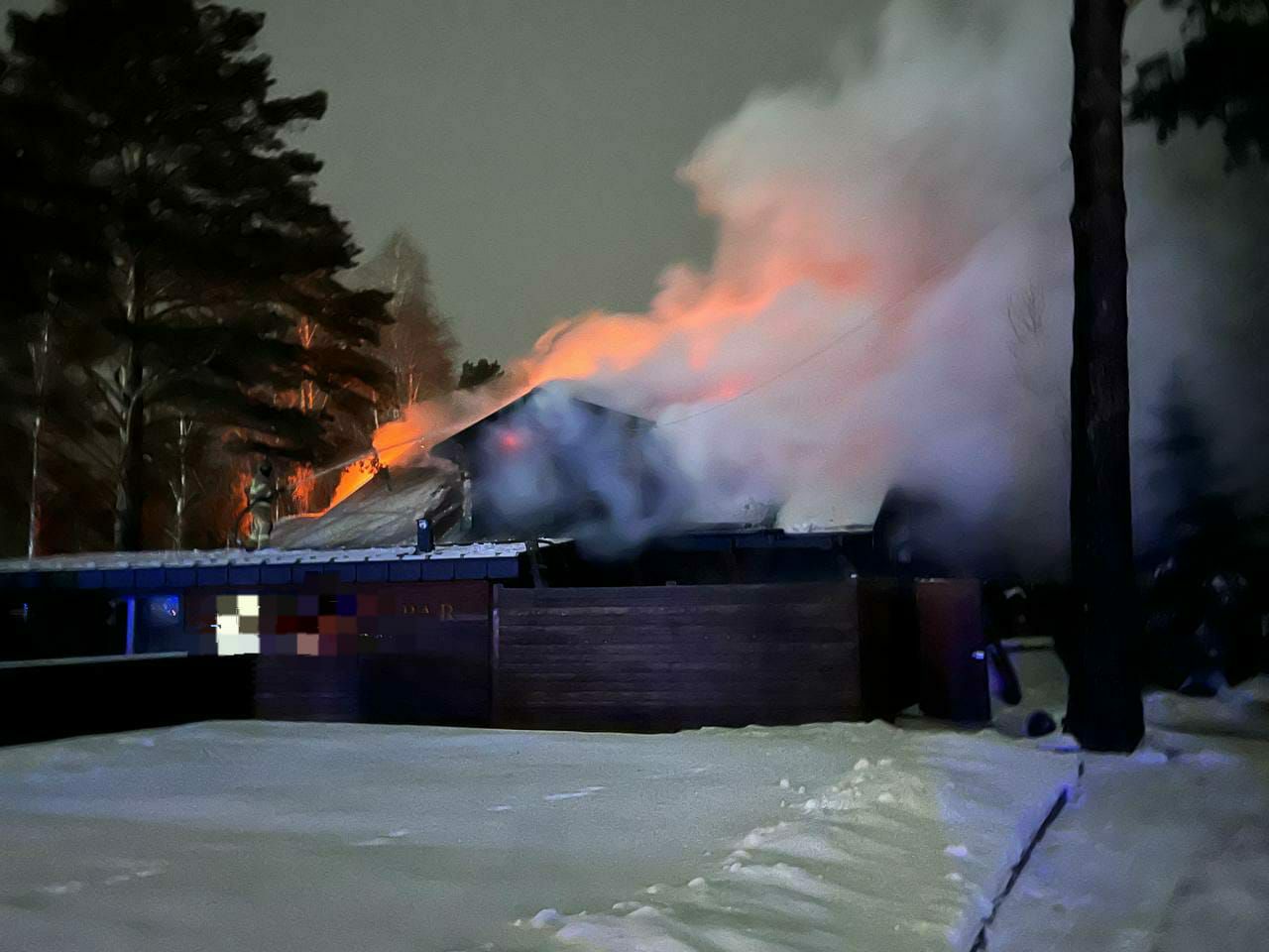 Пожар произошел в СПА-клубе в Молодежном вечером 11 декабря