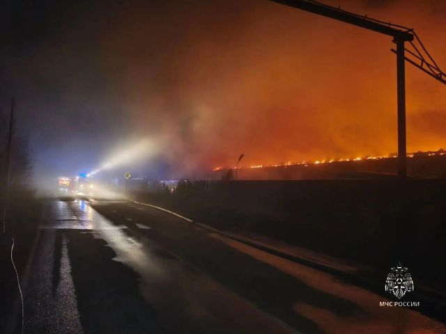 Цех горел в Усолье-Сибирском в ночь на 22 сентября