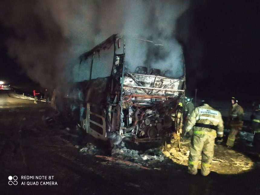 Прокуратура начала проверку из-за возгорания рейсового автобуса "Иркутск- Усть-Илимск"