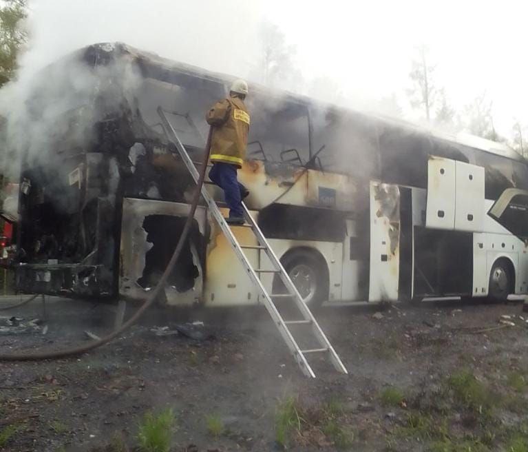 Прокуратура начала проверку после пожара в рейсовом автобусе "Усть-Кут-Иркутск"