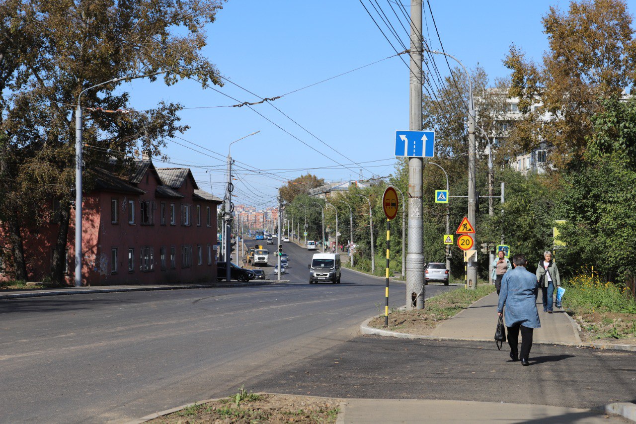 Ремонт дорог по нацпроекту «БКД» заканчивается в Свердловском округе Иркутска