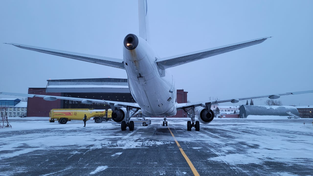 Самолет А-319 вылетел в Читу, но вернулся в Иркутск из-за неполадок