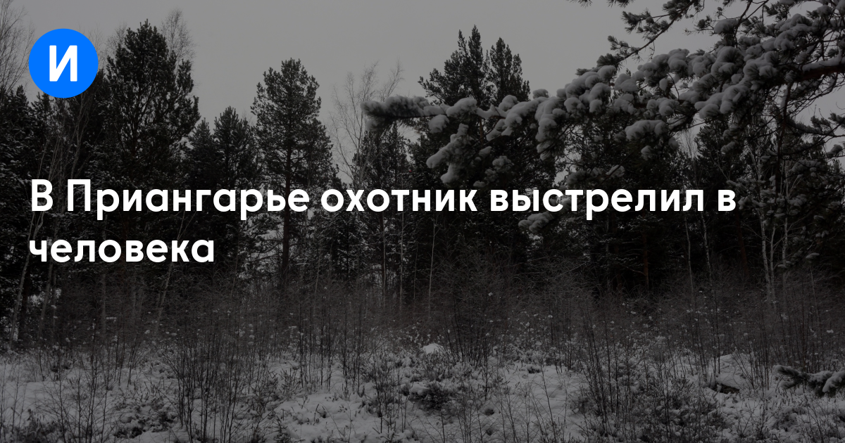 В Приангарье охотник выстрелил в человека