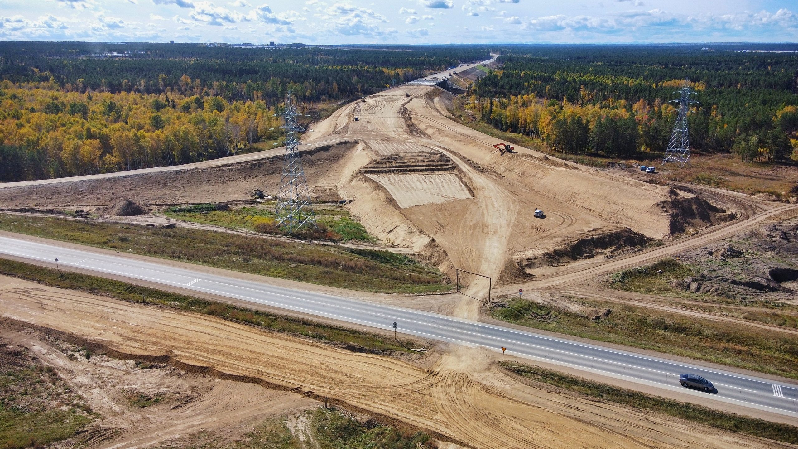 Строительство дороги в объезд Усолья-Сибирского идёт с опережением графика