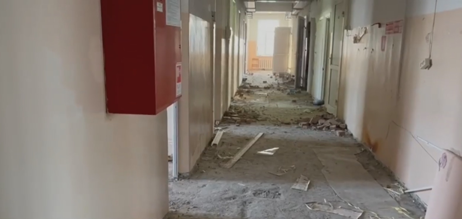 В детской больнице Усолья-Сибирского продолжают капитальный ремонт