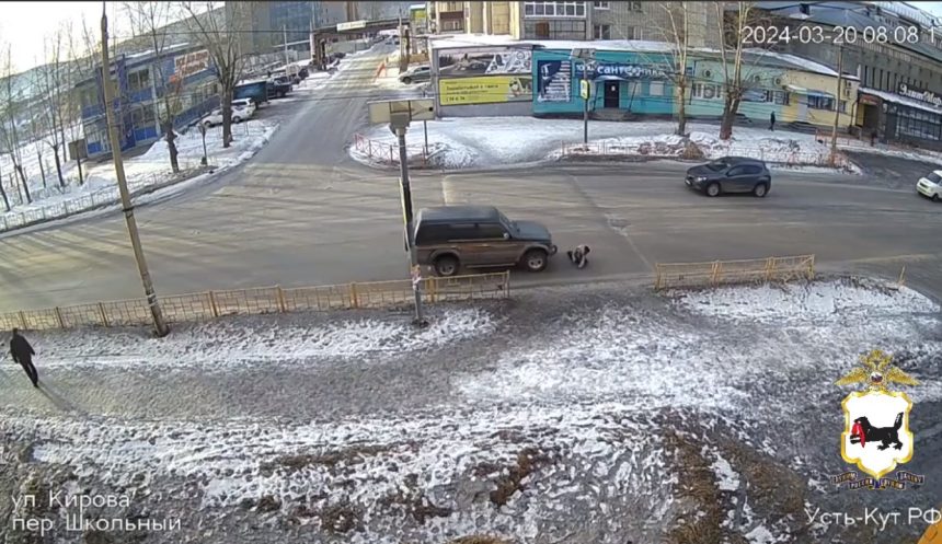 Водитель Мицубиси сбил первоклассницу на пешеходном переходе в Усть-Кутском районе