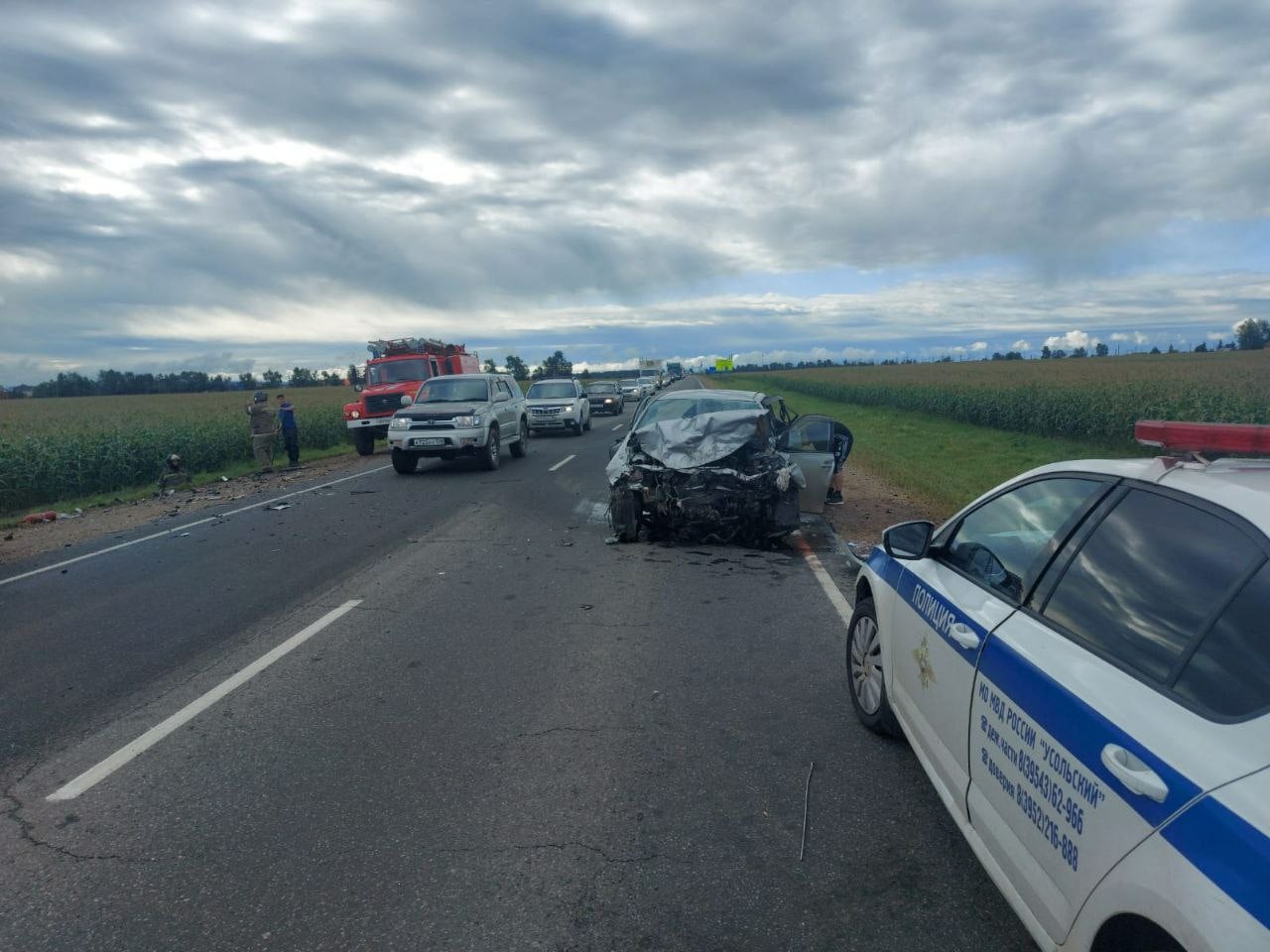 Водитель «Тойоты Короллы» устроил смертельную аварию на трассе в Усольском районе