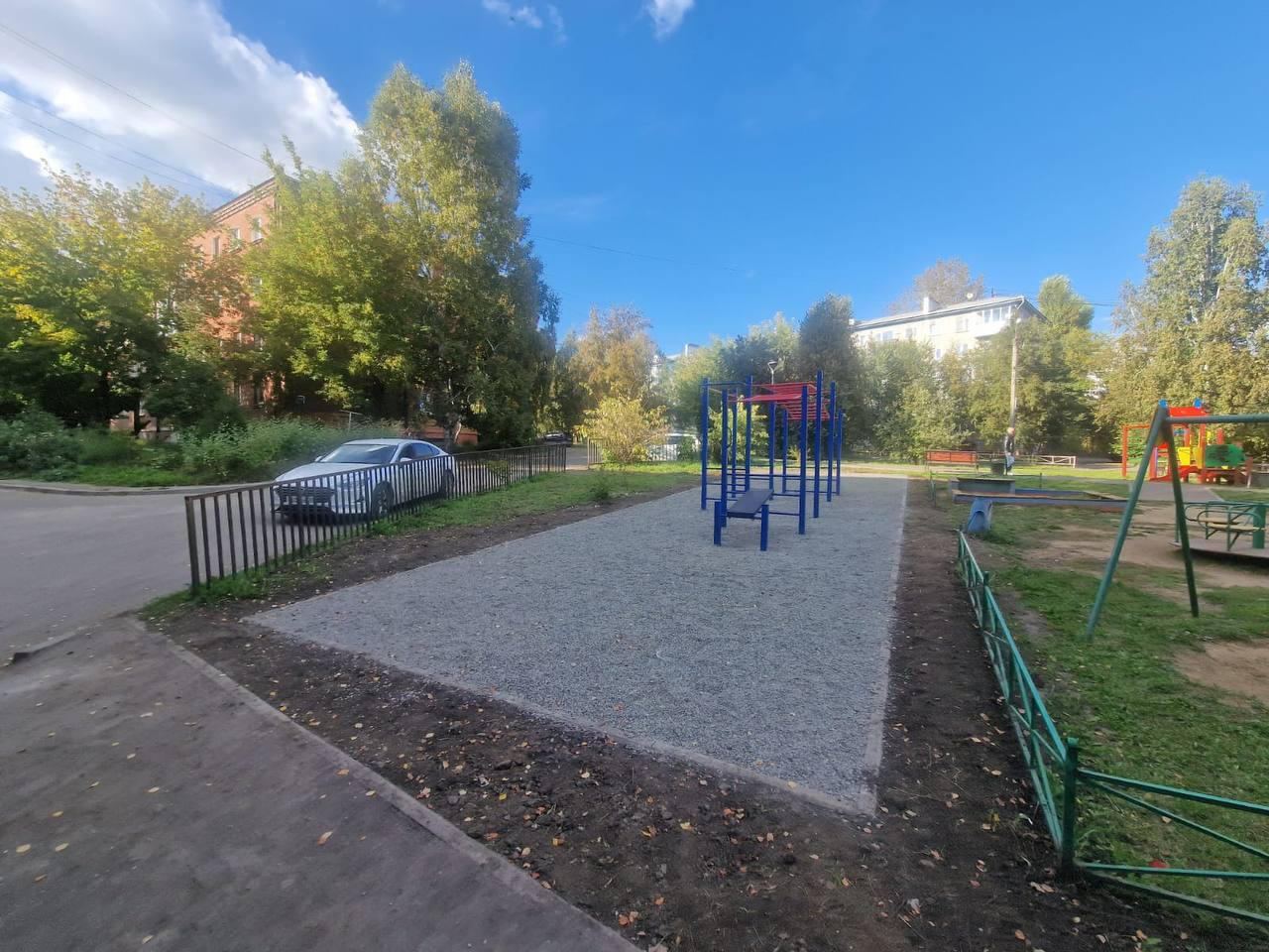Воркаут-площадка появилась в роще на бульваре Постышева в Иркутске