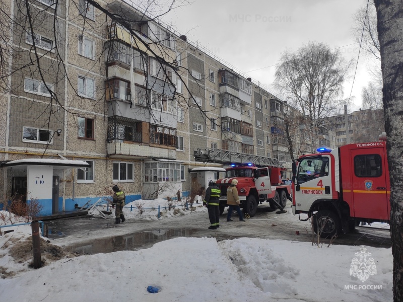 Взрыв газа произошел в жилом доме в городе Ульяновске 27 февраля
