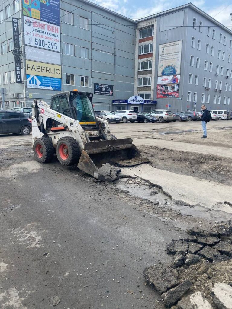 Ямочный ремонт дорог продолжается в Иркутске — Иркутск Сегодня