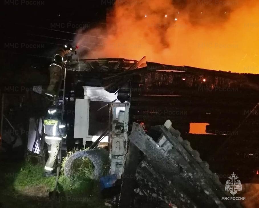 За сутки в Приангарье сгорели два частных дома
